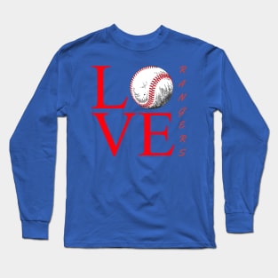 I LOVE TEXAS RANGERS Long Sleeve T-Shirt